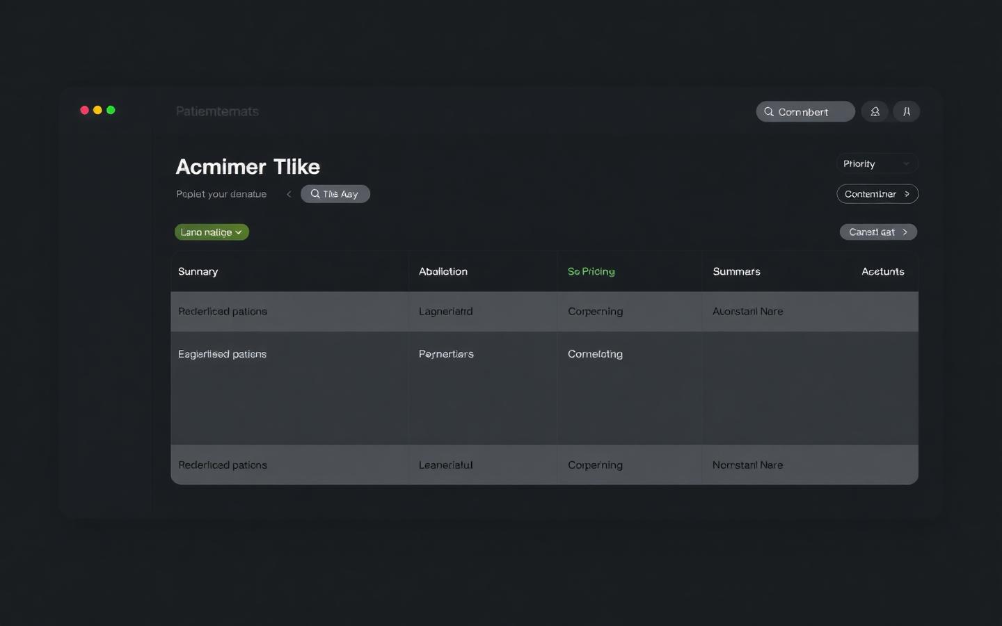 Intake queue with priorities and structured summaries.